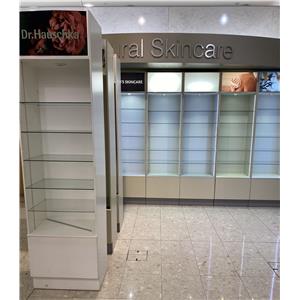 Lot 140

Cosmetic Glass Shelving Units with Lights